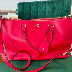 Tory Burch Pink Leather Satchel